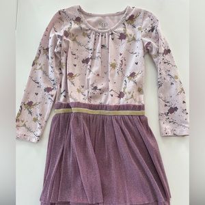 Kids egg pain splatter dress